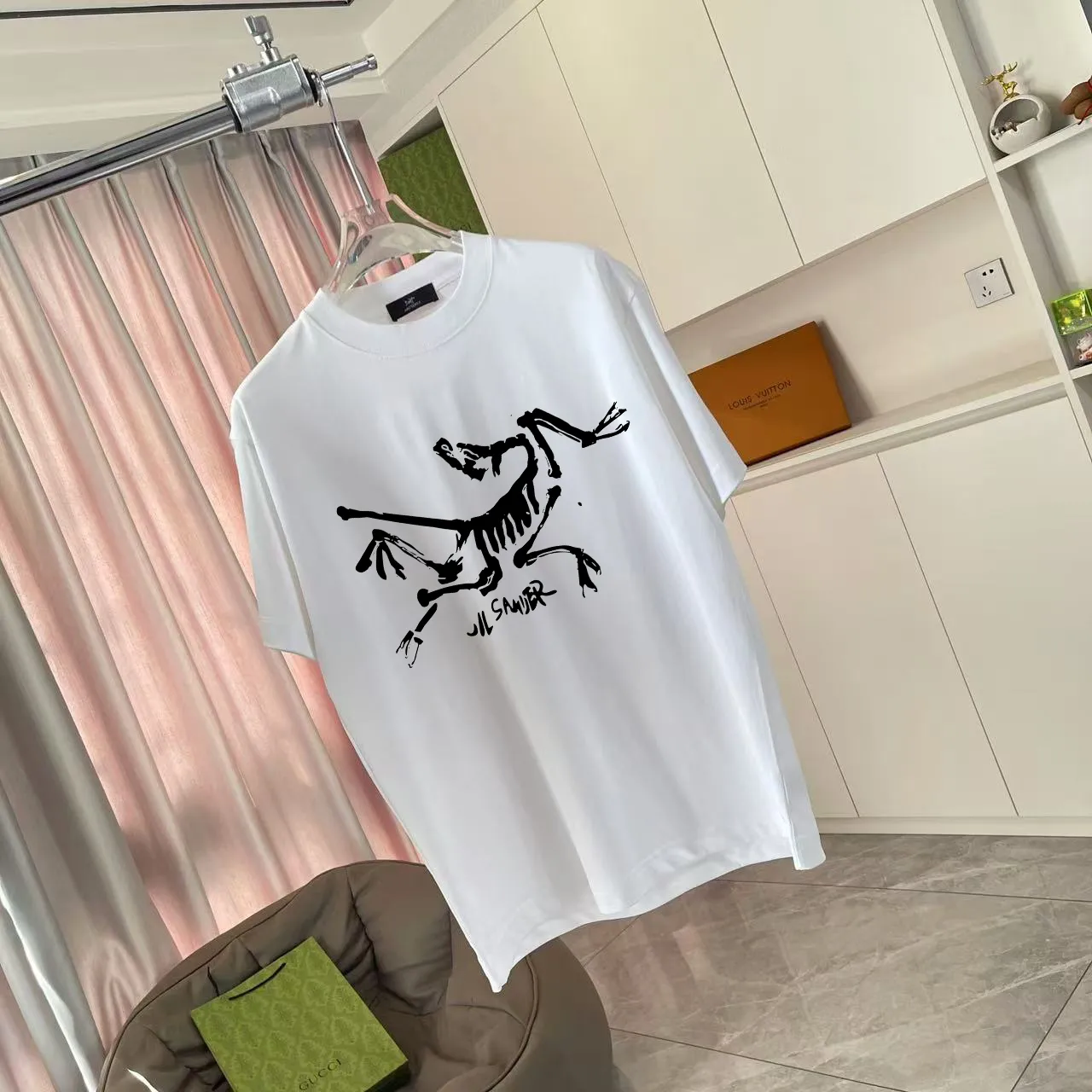 ARC'TERYX* 2025 New Arrival logo t g Same Style Size：S M L XL XXL ：Black White Pink Gray